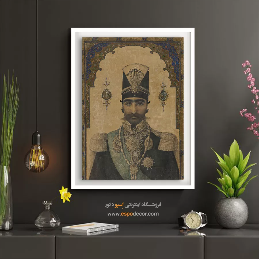 تابلو نقاشی از ناصرالدین شاه