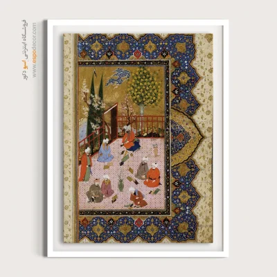 تابلو نقاشی های کتب قدیمی - دو پیشانی – تابلو نقاشی ایرانی - اسپو دکور