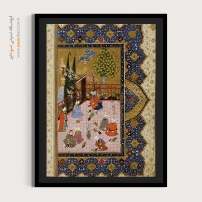 تابلو نقاشی های کتب قدیمی - دو پیشانی – تابلو نقاشی ایرانی - اسپو دکور