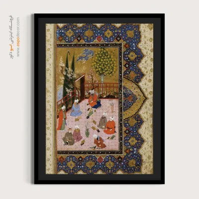 تابلو نقاشی های کتب قدیمی - دو پیشانی – تابلو نقاشی ایرانی - اسپو دکور