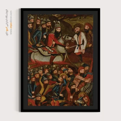 تابلو نقاشی قهوه خانه ای - پیروزی صفویان بر روس‌ها – تابلو نقاشی ایرانی - اسپو دکور