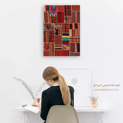 تابلو بوم دستساز - پَرند – تابلو گلیم تکه دوزی - اسپو دکور