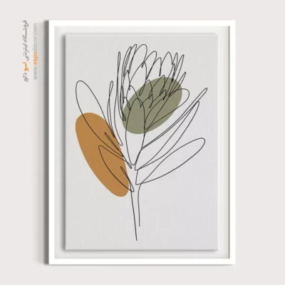 تابلو بوم طرح نقاشی خطی - نشانگر سراب – تابلو طراحی خطی - اسپو دکور