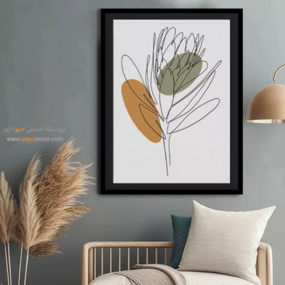 تابلو بوم طرح نقاشی خطی - نشانگر سراب – تابلو طراحی خطی - اسپو دکور