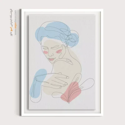 تابلو بوم مناسب اتاق خواب - طلوع خورشید طیف – تابلو طراحی خطی - اسپو دکور