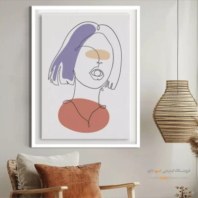 خرید تابلو بوم طراحی خطی - وکتور زنده – تابلو طراحی خطی - اسپو دکور