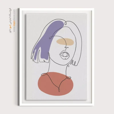 خرید تابلو بوم طراحی خطی - وکتور زنده – تابلو طراحی خطی - اسپو دکور