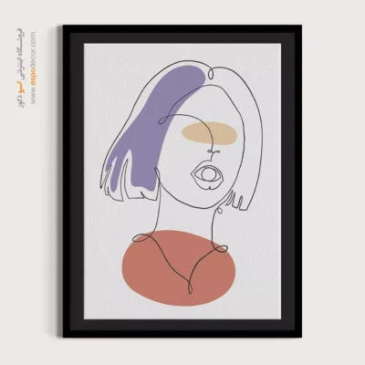 خرید تابلو بوم طراحی خطی - وکتور زنده – تابلو طراحی خطی - اسپو دکور