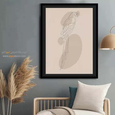 تابلو طراحی خطی زن - کیمیاگری محور – تابلو طراحی خطی - اسپو دکور