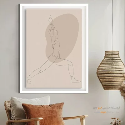 تابلو طراحی خطی ساده - کنجکاوی رنگی – تابلو طراحی خطی - اسپو دکور