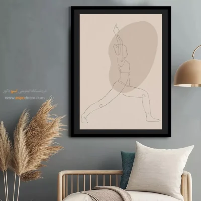 تابلو طراحی خطی ساده - کنجکاوی رنگی – تابلو طراحی خطی - اسپو دکور