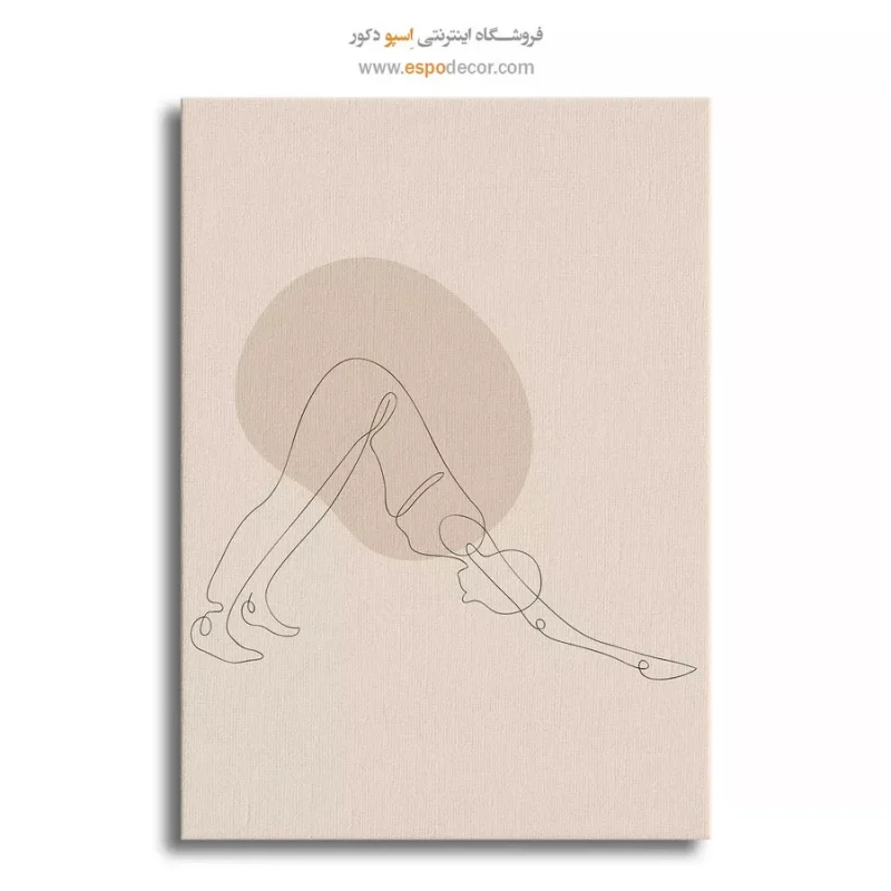 تابلو خطی زن زیبا