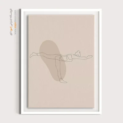 خرید تابلو خطی دختران - درخشندگی خط – تابلو طراحی خطی - اسپو دکور