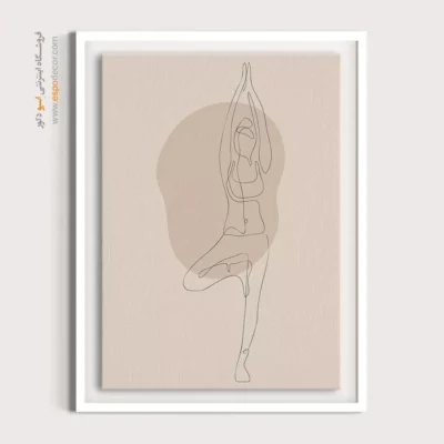 خرید تابلو فشن دخترانه - وکتور شادابی – تابلو طراحی خطی - اسپو دکور