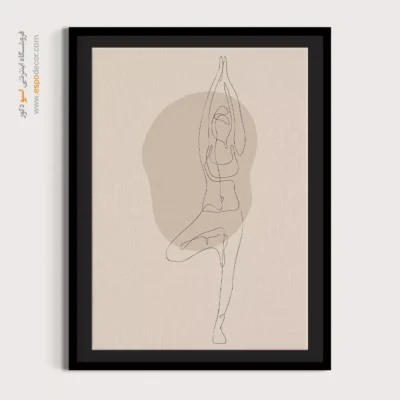 خرید تابلو فشن دخترانه - وکتور شادابی – تابلو طراحی خطی - اسپو دکور