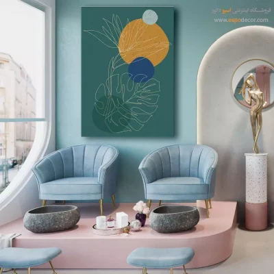 تابلو خطی گل