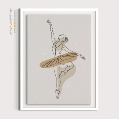 تابلو بوم دخترانه - نمودار درخشان – تابلو طراحی خطی - اسپو دکور