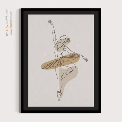 تابلو بوم دخترانه - نمودار درخشان – تابلو طراحی خطی - اسپو دکور