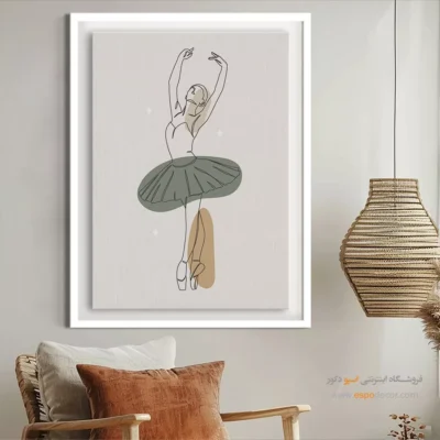 خرید تابلو بوم طراحی خطی - کشف طراحی – تابلو طراحی خطی - اسپو دکور