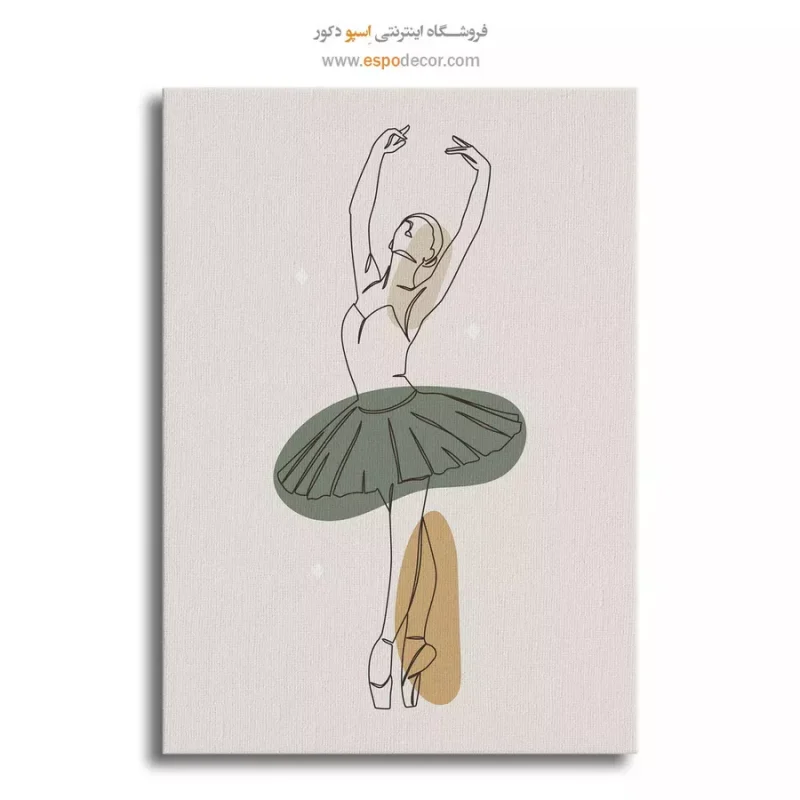 خرید تابلو بوم طراحی خطی