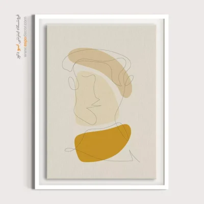 خرید تابلو بوم - دیدگاه برداری – تابلو طراحی خطی - اسپو دکور