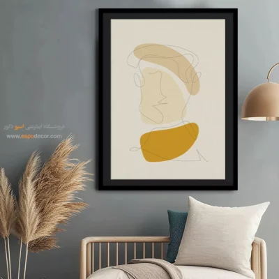 خرید تابلو بوم - دیدگاه برداری – تابلو طراحی خطی - اسپو دکور