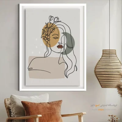 تابلو بوم چاپی - طرح خطی – تابلو طراحی خطی - اسپو دکور