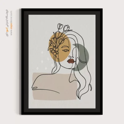 تابلو بوم چاپی - طرح خطی – تابلو طراحی خطی - اسپو دکور