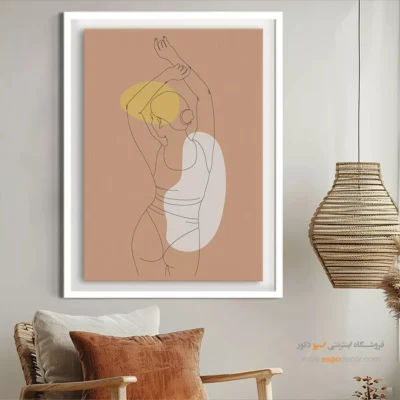 تابلو بوم مدرن - هنر خط – تابلو طراحی خطی - اسپو دکور