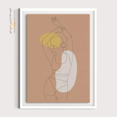 تابلو بوم مدرن - هنر خط – تابلو طراحی خطی - اسپو دکور