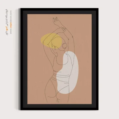 تابلو بوم مدرن - هنر خط – تابلو طراحی خطی - اسپو دکور