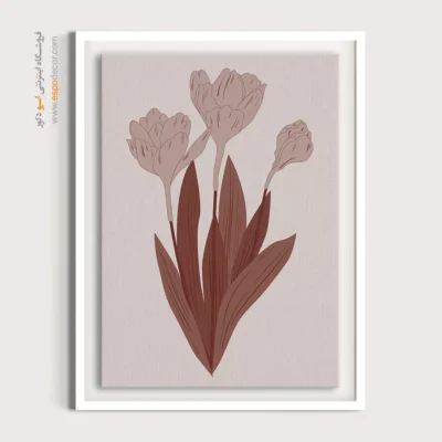 تابلو با فریم چوبی - کاوشگر خطی – تابلو طراحی خطی - اسپو دکور