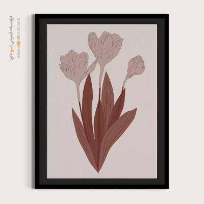 تابلو با فریم چوبی - کاوشگر خطی – تابلو طراحی خطی - اسپو دکور