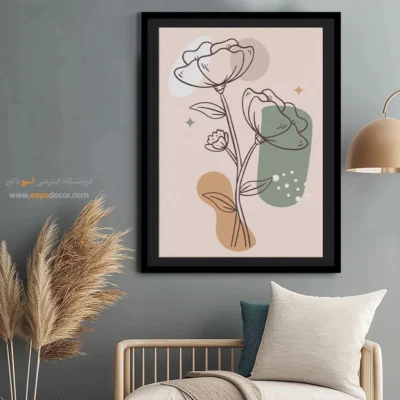 تزیین دیوار - دنیای خطی – تابلو طراحی خطی - اسپو دکور