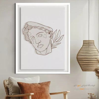 تابلو بوم کوچک - سفر خطی – تابلو طراحی خطی - اسپو دکور