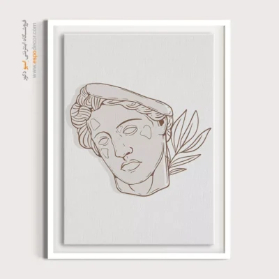 تابلو بوم کوچک - سفر خطی – تابلو طراحی خطی - اسپو دکور