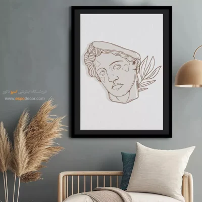 تابلو بوم کوچک - سفر خطی – تابلو طراحی خطی - اسپو دکور