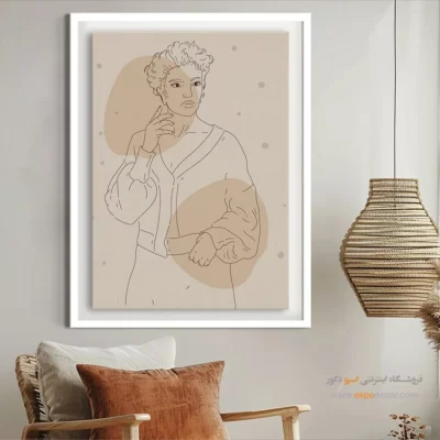 تابلو بوم مخصوص کافی شاپ - گذر خطی – تابلو طراحی خطی - اسپو دکور