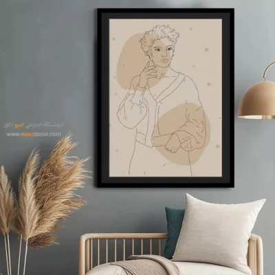 تابلو بوم مخصوص کافی شاپ - گذر خطی – تابلو طراحی خطی - اسپو دکور