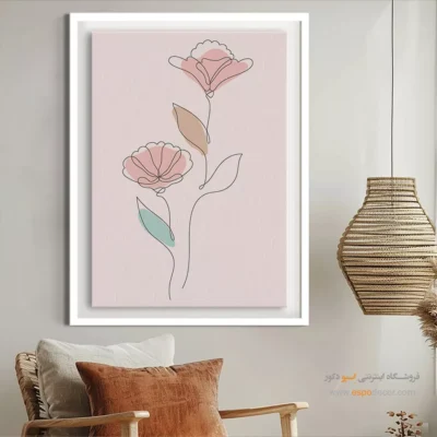 تابلو مخصوص کافی شاپ - مسیر خطی – تابلو طراحی خطی - اسپو دکور