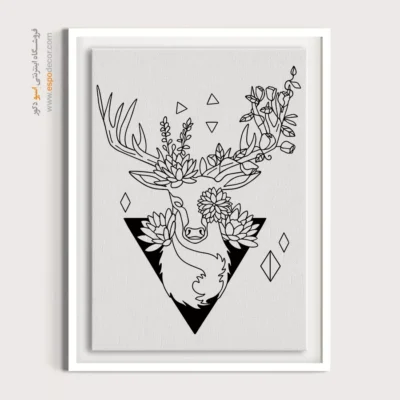 خرید تابلو برای پذیرایی - سفر مستقیم – تابلو طراحی خطی - اسپو دکور