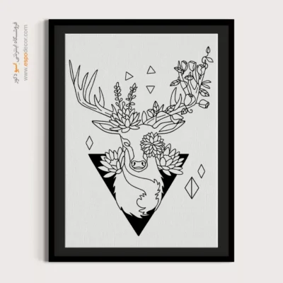 خرید تابلو برای پذیرایی - سفر مستقیم – تابلو طراحی خطی - اسپو دکور