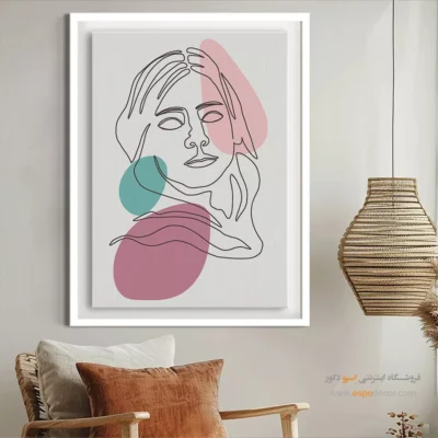 خرید تابلو بوم طراحی خطی - اکتشاف خطی – تابلو طراحی خطی - اسپو دکور