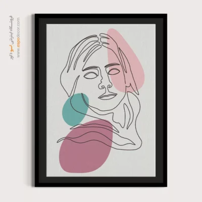 خرید تابلو بوم طراحی خطی - اکتشاف خطی – تابلو طراحی خطی - اسپو دکور