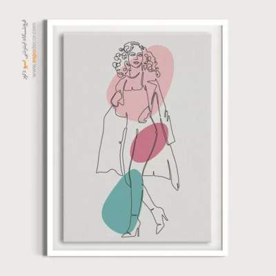 تابلو طراحی خطی طلایی - گذرگاه خطی – تابلو طراحی خطی - اسپو دکور