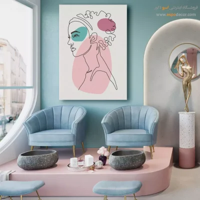 تابلو خطی گل