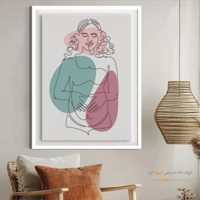 تابلو طراحی خطی طلایی - سرمایه گذاری خطی – تابلو طراحی خطی - اسپو دکور