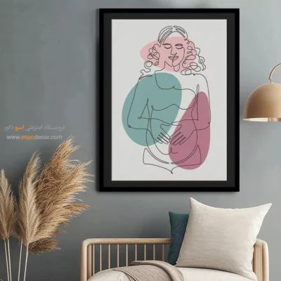 تابلو طراحی خطی طلایی - سرمایه گذاری خطی – تابلو طراحی خطی - اسپو دکور