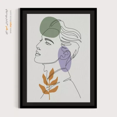 خرید تابلو برای پذیرایی دیوار - پیشگام مستقیم – تابلو طراحی خطی - اسپو دکور