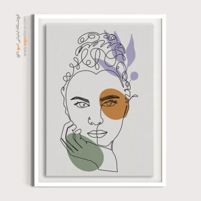 خرید تابلو برای کافه - شکارچی خطی – تابلو طراحی خطی - اسپو دکور